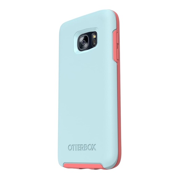 OtterBox SYMMETRY SERIES Case for Samsung Galaxy S7 edge -BAHAMA BLUE/CANDY PINK - Picture 3 of 7